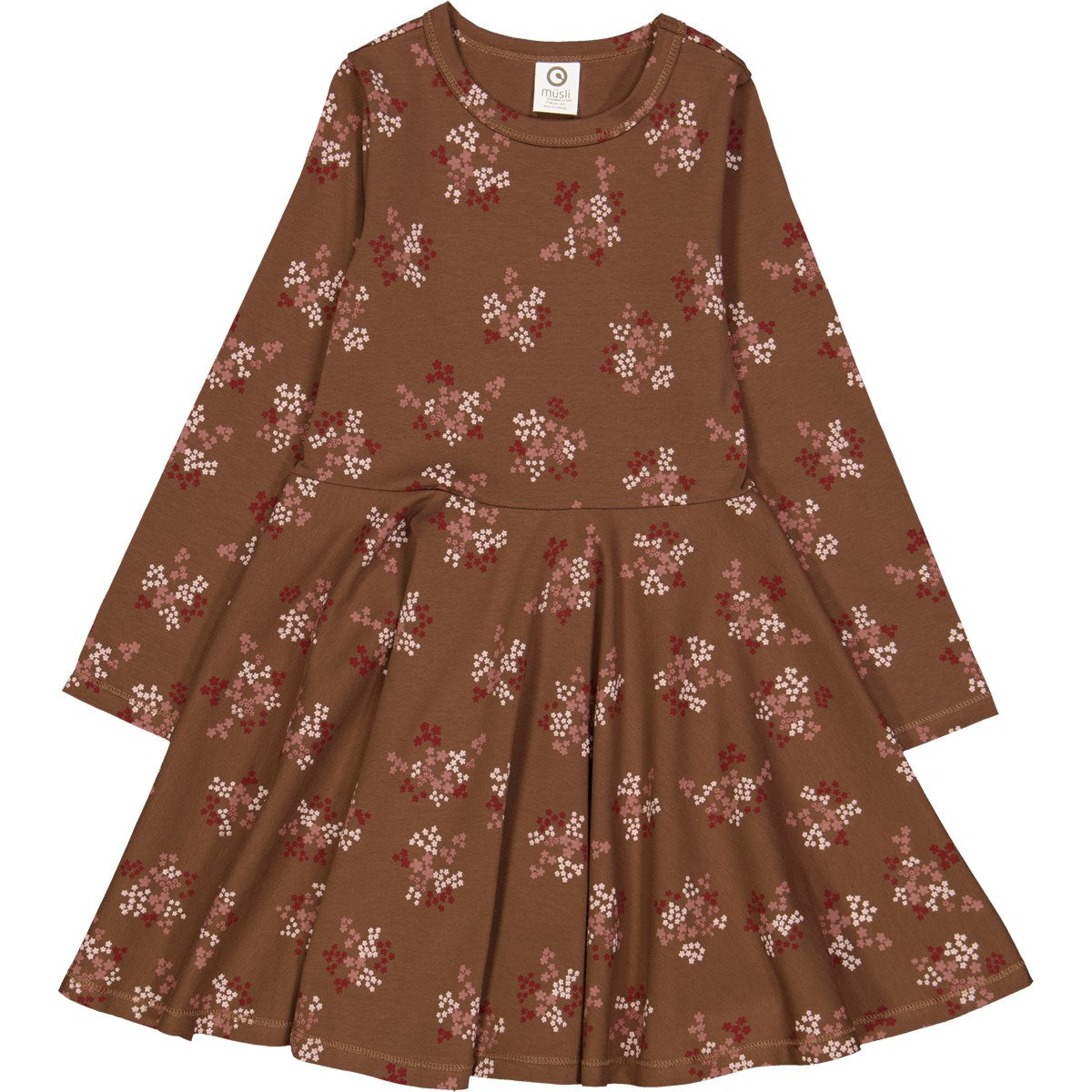Bark Cabernet Nightingale Flora Swing Kjole Str 116 Fra Müsli - 5714139600912