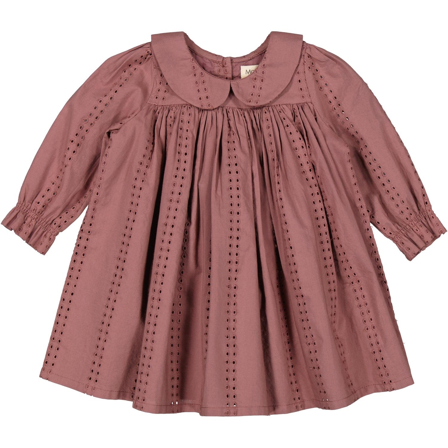 Broderie Anglaise Dusty Grape Dulla Ls Kjole Str 3 år 98 Fra Marmar - 5715522106073