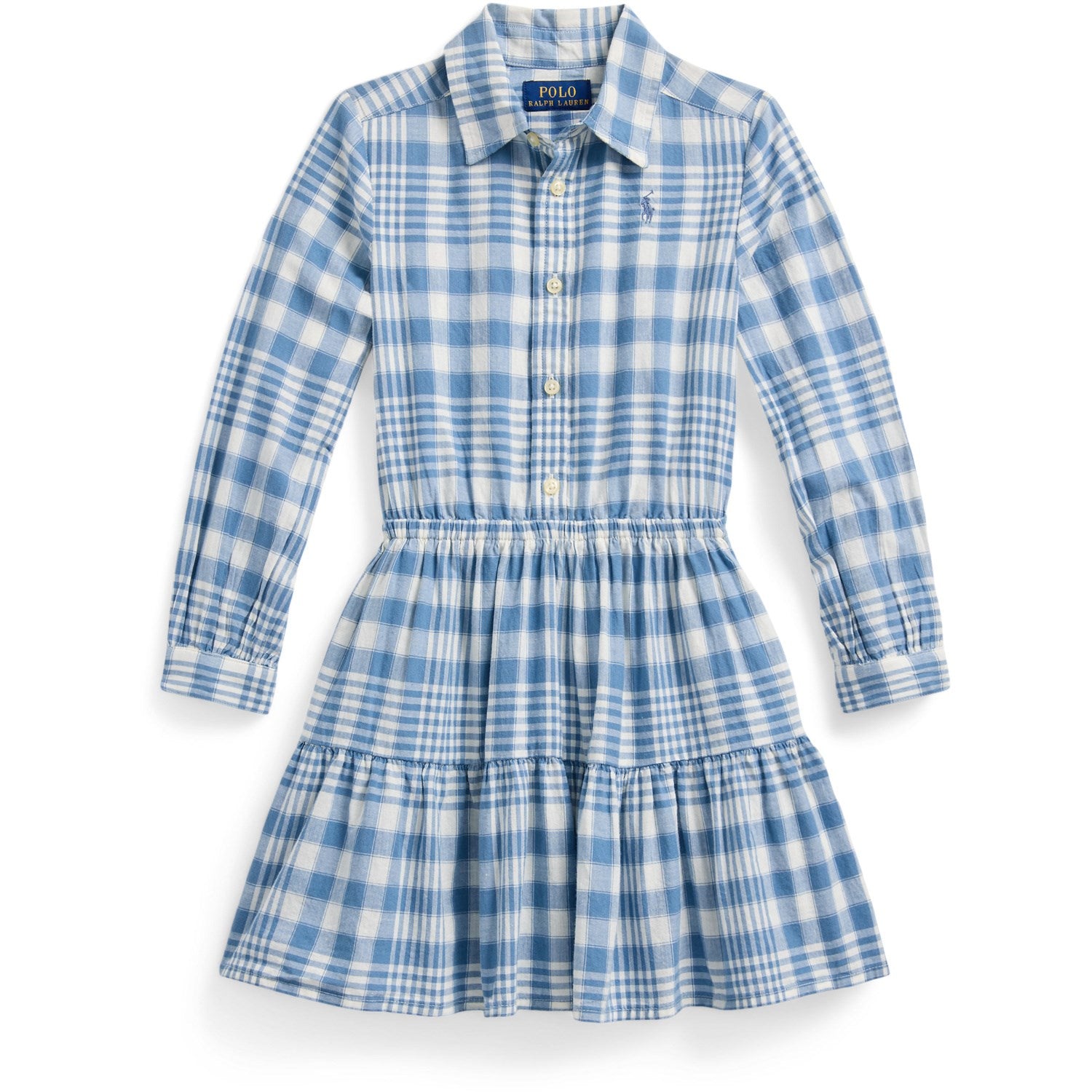 Blue Cream Day Kjole Str 3 år Fra Polo Ralph Lauren - 3616536262675