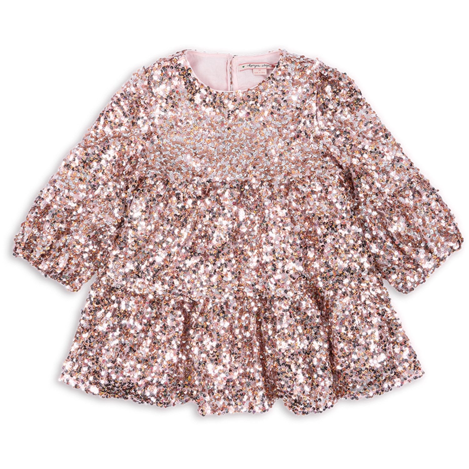 Grey Rosa Lila Sequins Kjole Str 9 10 år Fra Konges Sløjd - 5715404285490