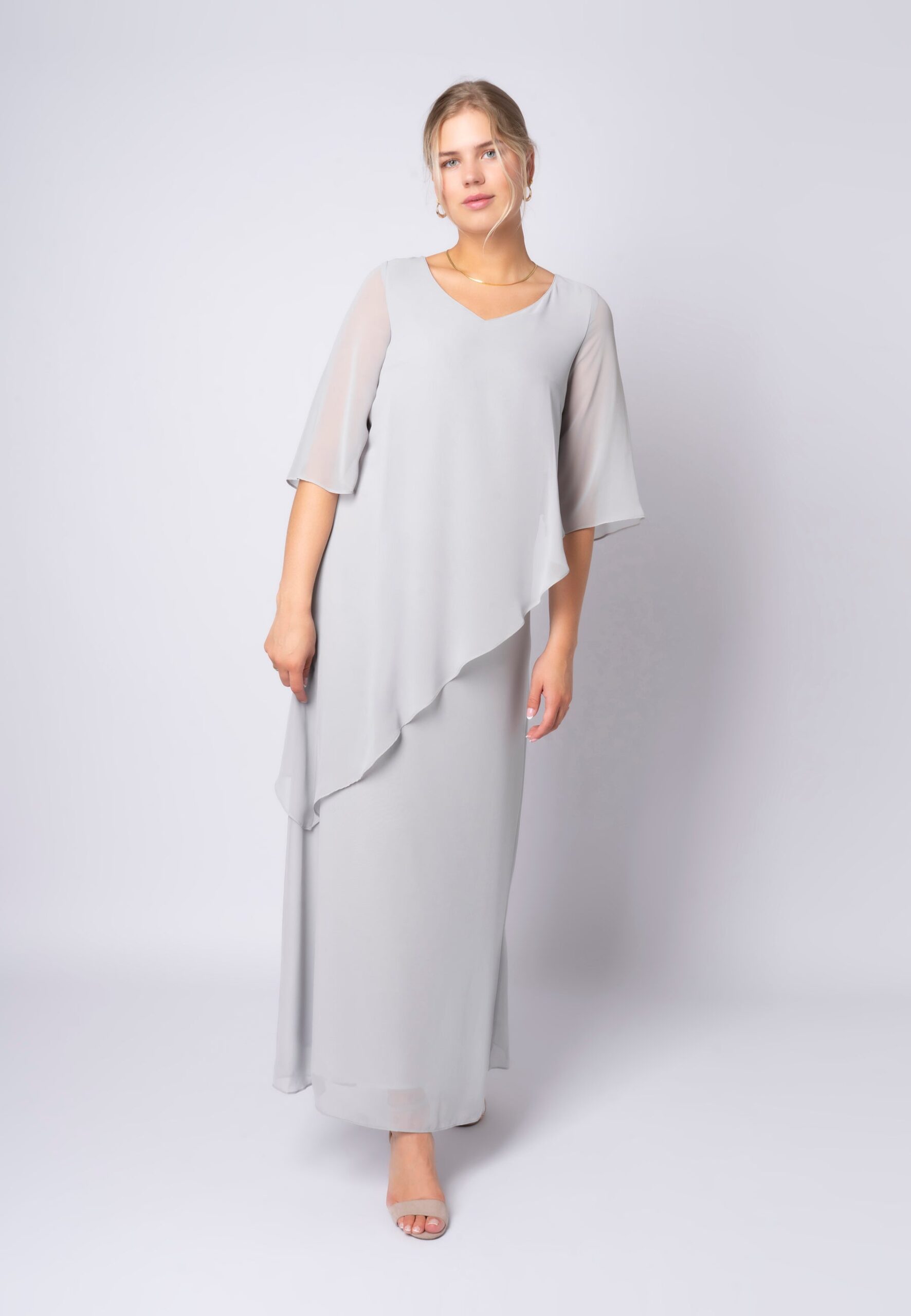 Eljune Pearl Grey Kjole 42 Fra Elinette - 5715236688049