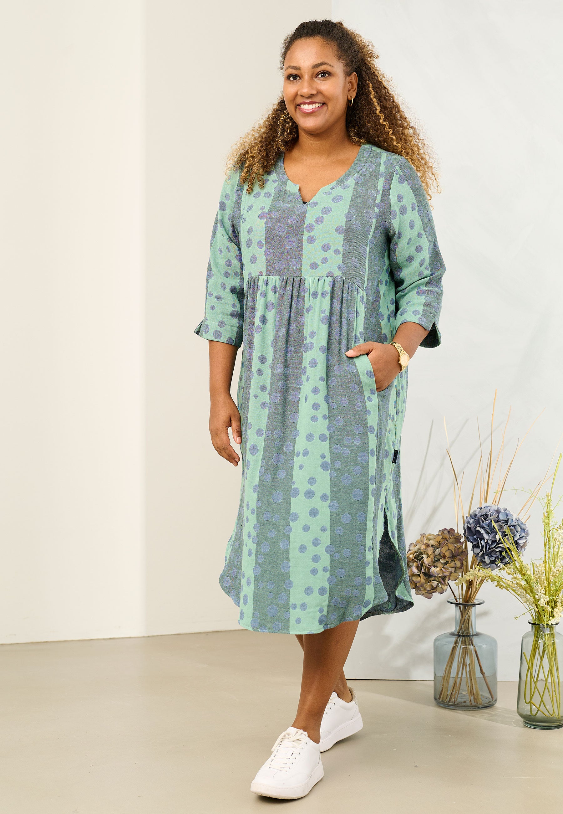 Kjole Pncarine Soft Green Xl 48 50 Fra Pont Neuf - 5715236599680
