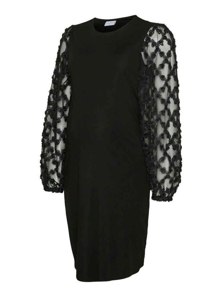 Paula Langærmet Jrs Kjole Black M Fra Mamaliciou - 5715608226480