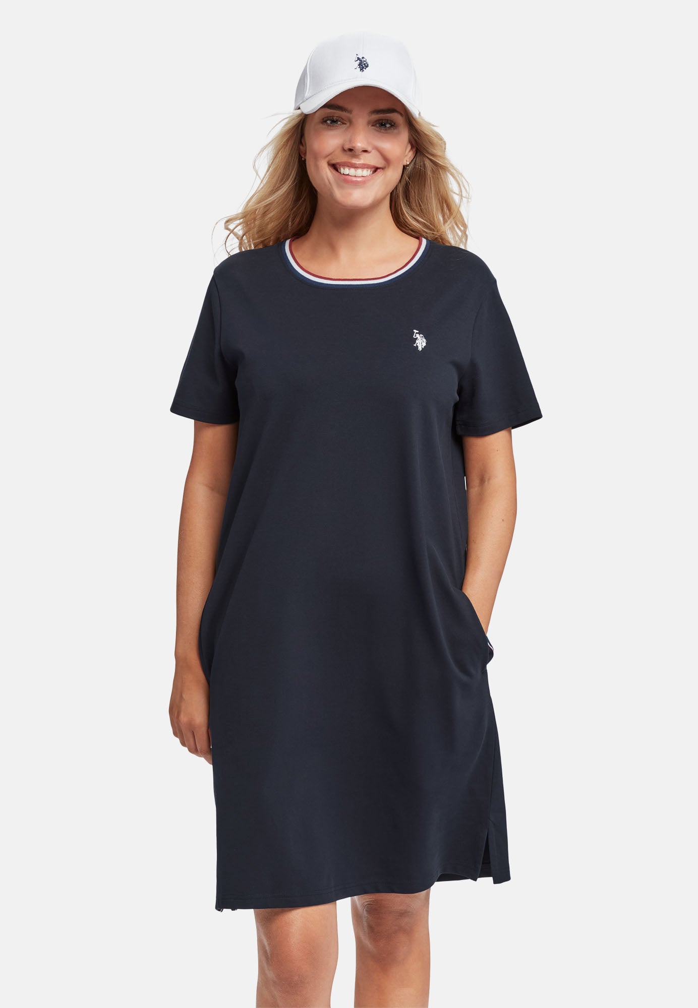 Ebba T Shirt Kjole Kvinder Xs Fra U S Polo Assn - 5711704705263