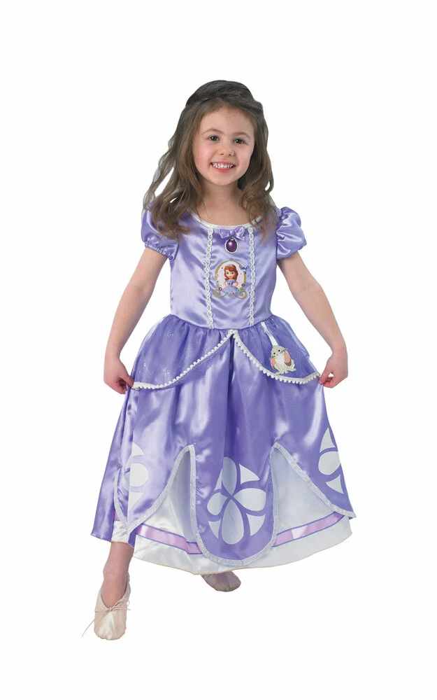 Sofia Den Første Kjole Str 7 8 år Fra Disney - 0883028101733