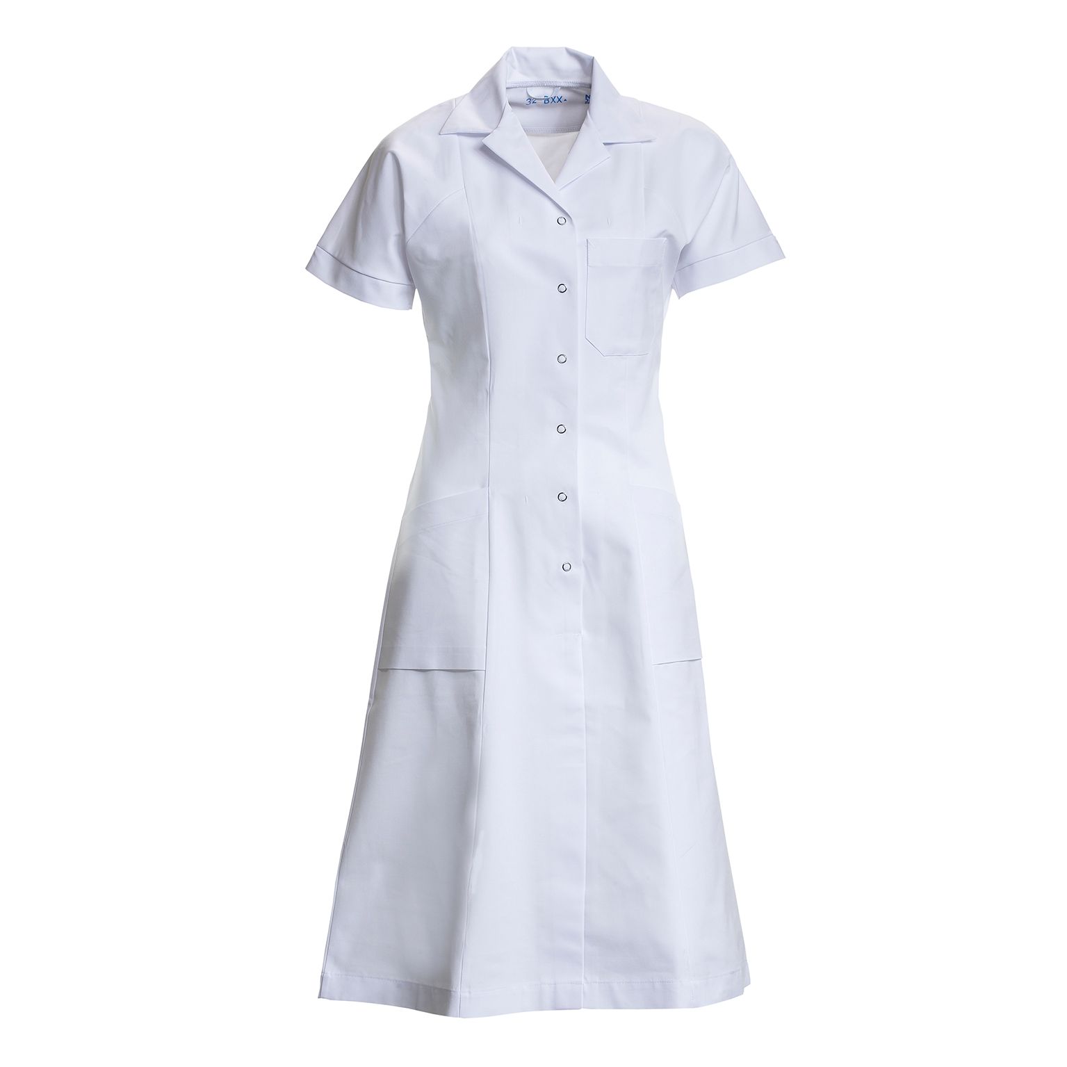 Nybo Dame Princess Kjole Raglanærmer Feminin Pasform 40 10 Cm Fra Nybo Workwear - 5711047083035