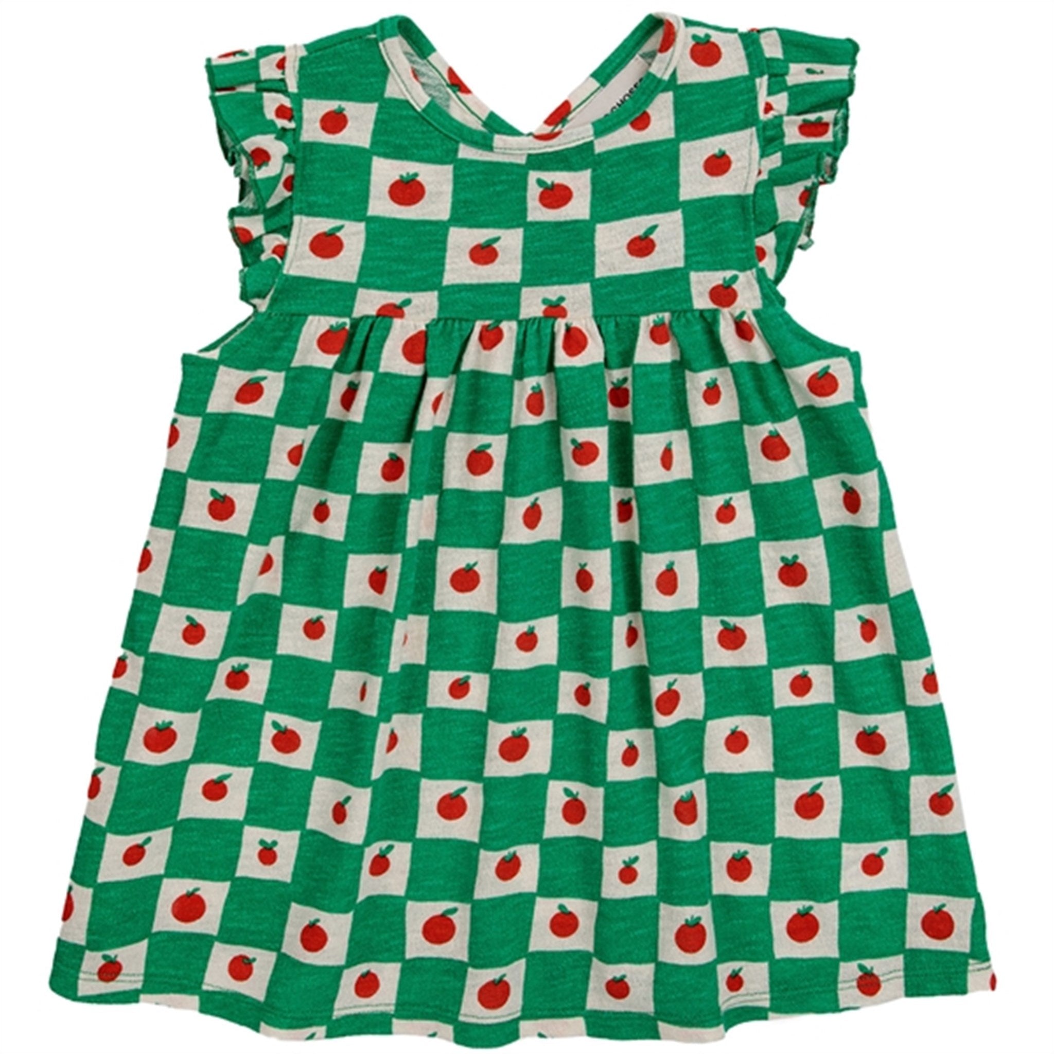 Baby Tomato All Over Ruffle Kjole Sleeveless Offwhite Str 6 Mdr Fra Bobo Choses - 8445782175195