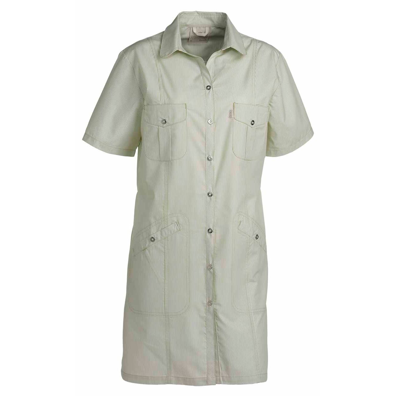 Nybo Lime Stribet Dame Fresh Lang Tunika Kjole Med Justerbar Elastik I Ryggen 2xl 54 Fra Nybo Workwear - 5711047110915