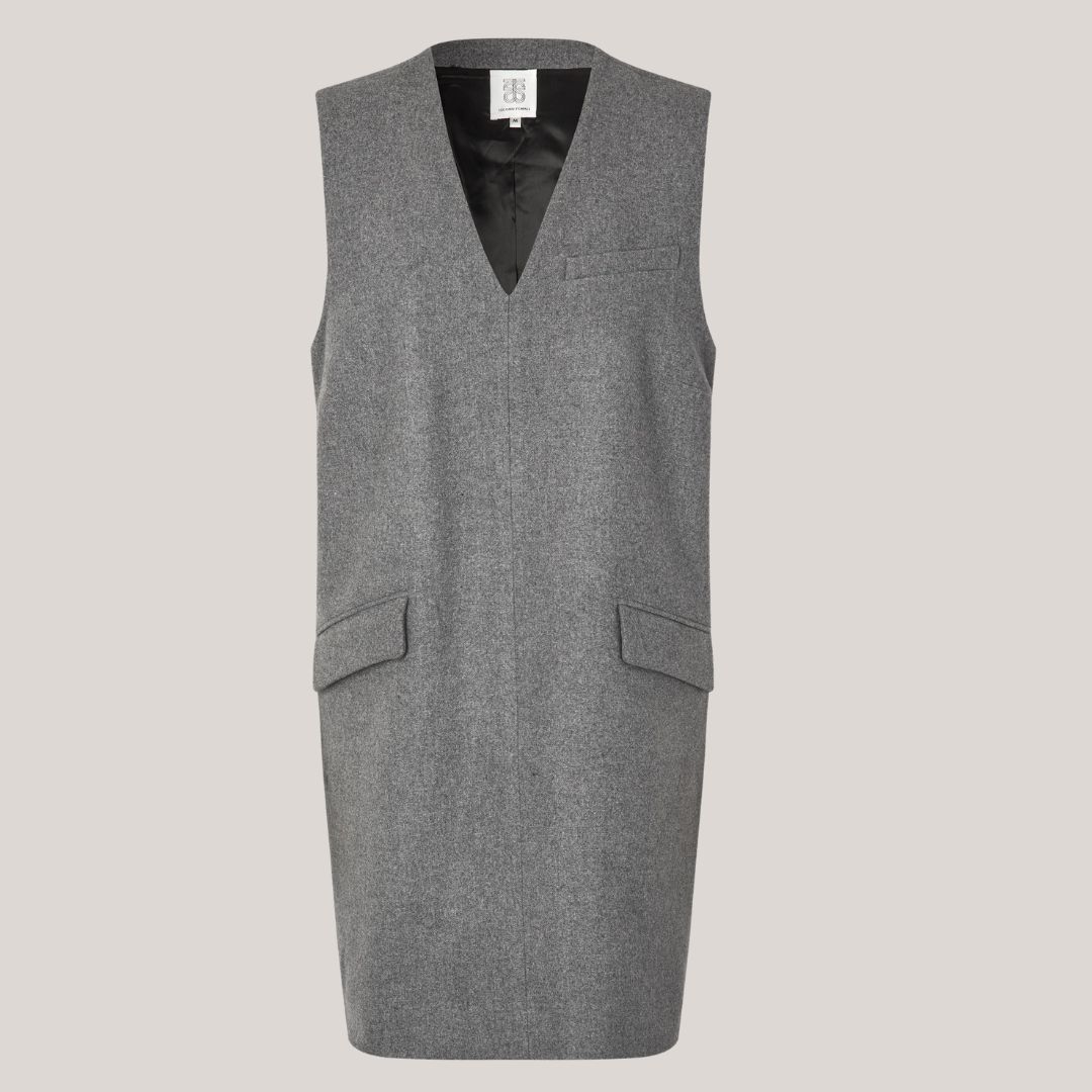 Vall Spencer Dress Grå Uld Kjole Fra Second Female