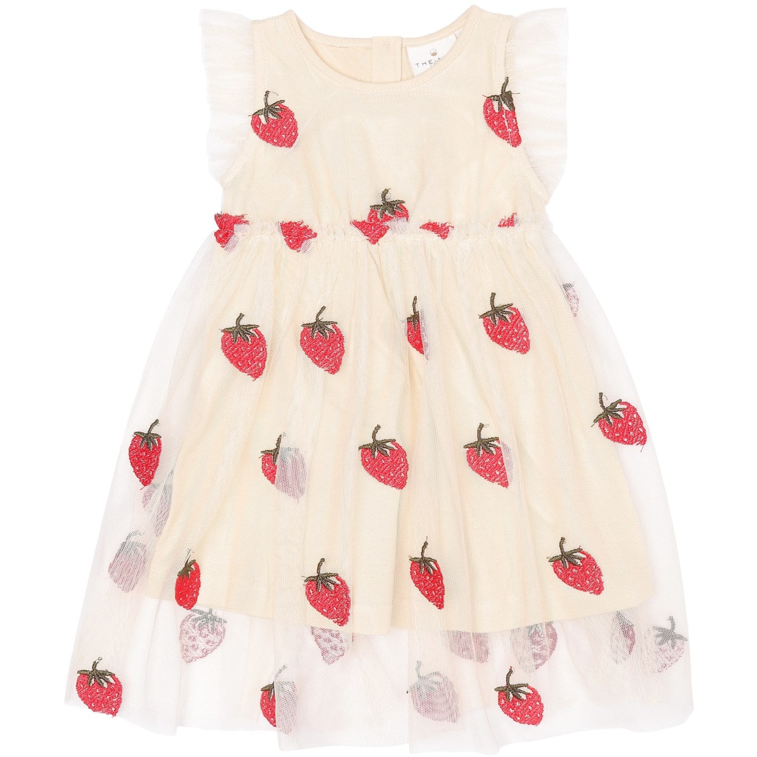 Angora Big Strawberry Aop Loannah Kjole Str 86 Fra The New Siblings - 5713412636945
