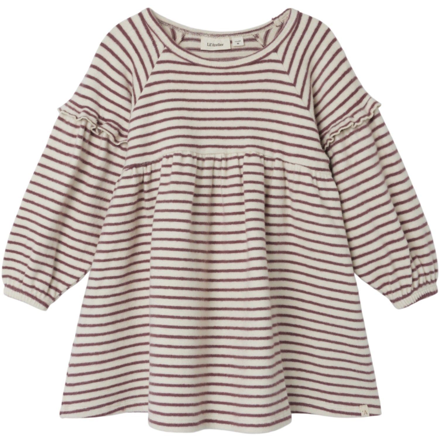 Birch Rosebrown Thoro Kjole Stripe Str 110 Fra Lil&apos;atelier - 5715612403617