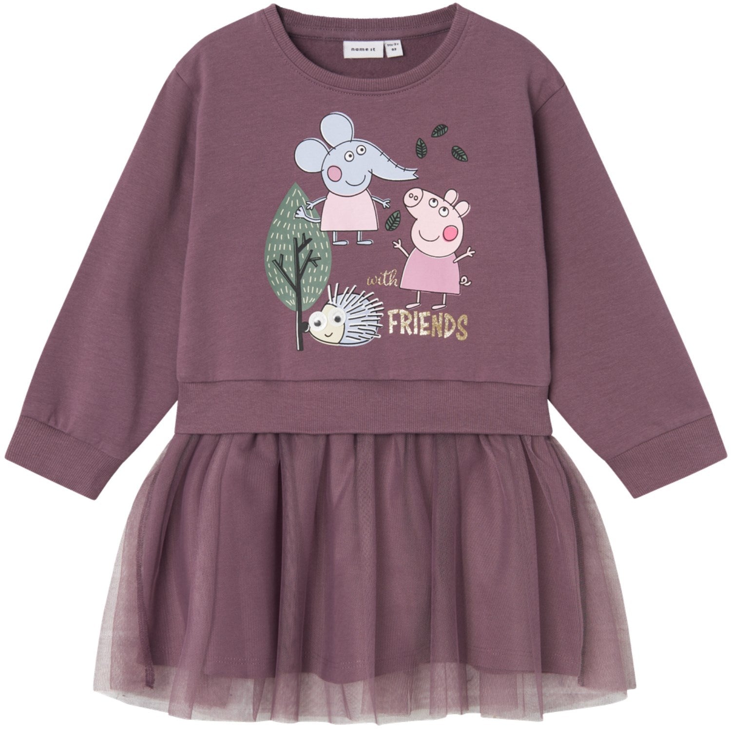 Arctic Dusk Ordi Peppa Pig Regular Sweat Kjole Str 86 Fra Name It - 5715606880660