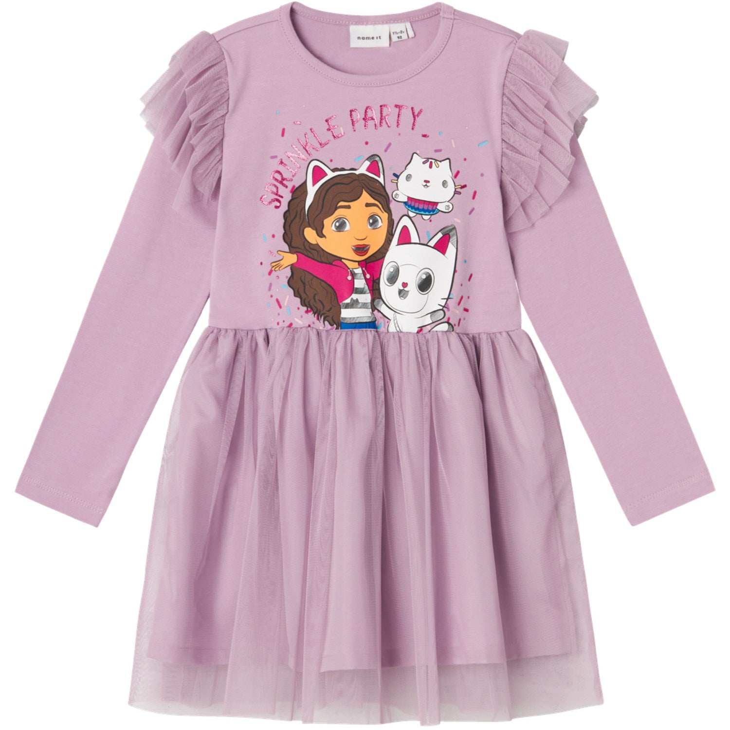Lavender Mist Nemi Gabby&apos;s Dollhouse Tyl Kjole Str 110 Fra Name It - 5715607002450