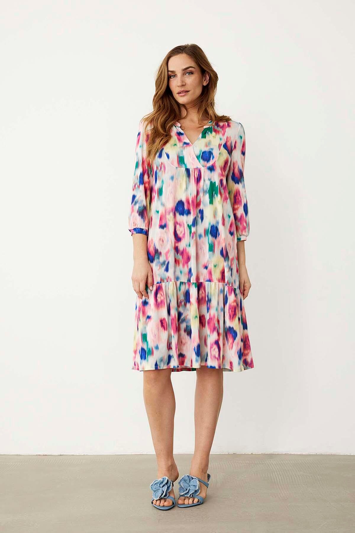 Anisia Kjole Farve Multicolour Størrelse L Dame Fra In Front - 5714220326028