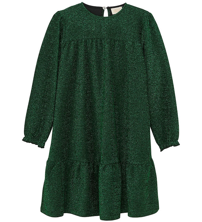 Kjole Glitter Pine Green Fra Creamie - 5714999591528