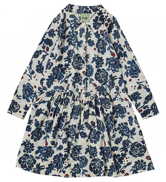 Kjole Uld Flower Fra Fub - 5712199323598