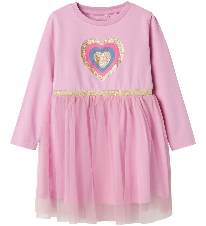 Kjole Nmfnastar Pastel Lavender M Glimmer Fra Name It - 5715600963802