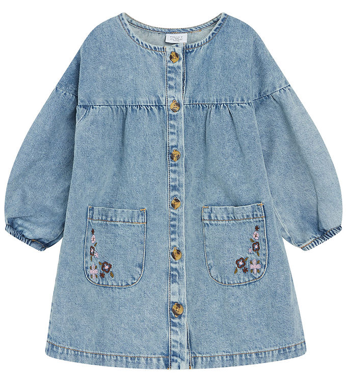 Kjole Karline Denim M Blomster Fra Hust And Claire - 5711136429744
