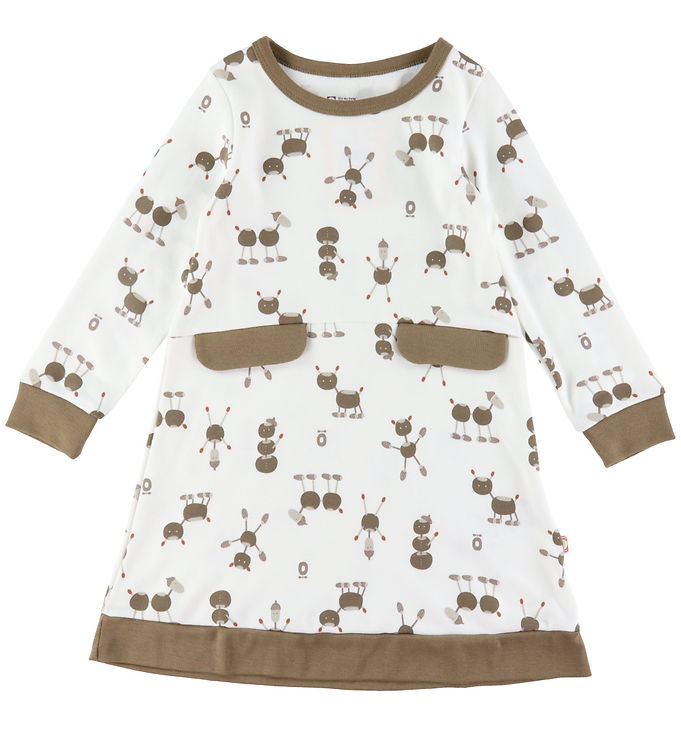 Kjole Off White M Kastanjefigurer Fra Katvig - 5715346180594