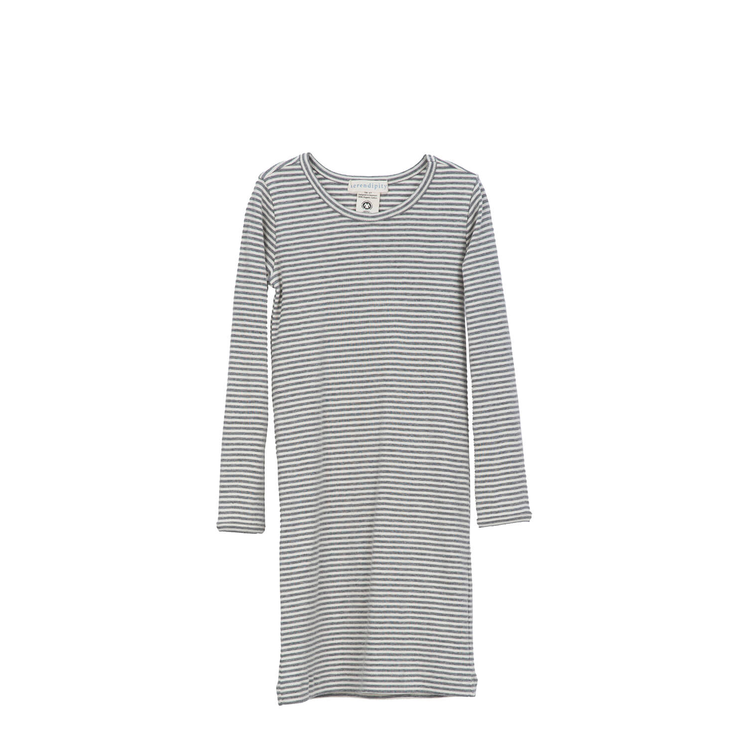 Serendipity Kjole Natkjole Grey Offwhite Fra Serendipity Organic