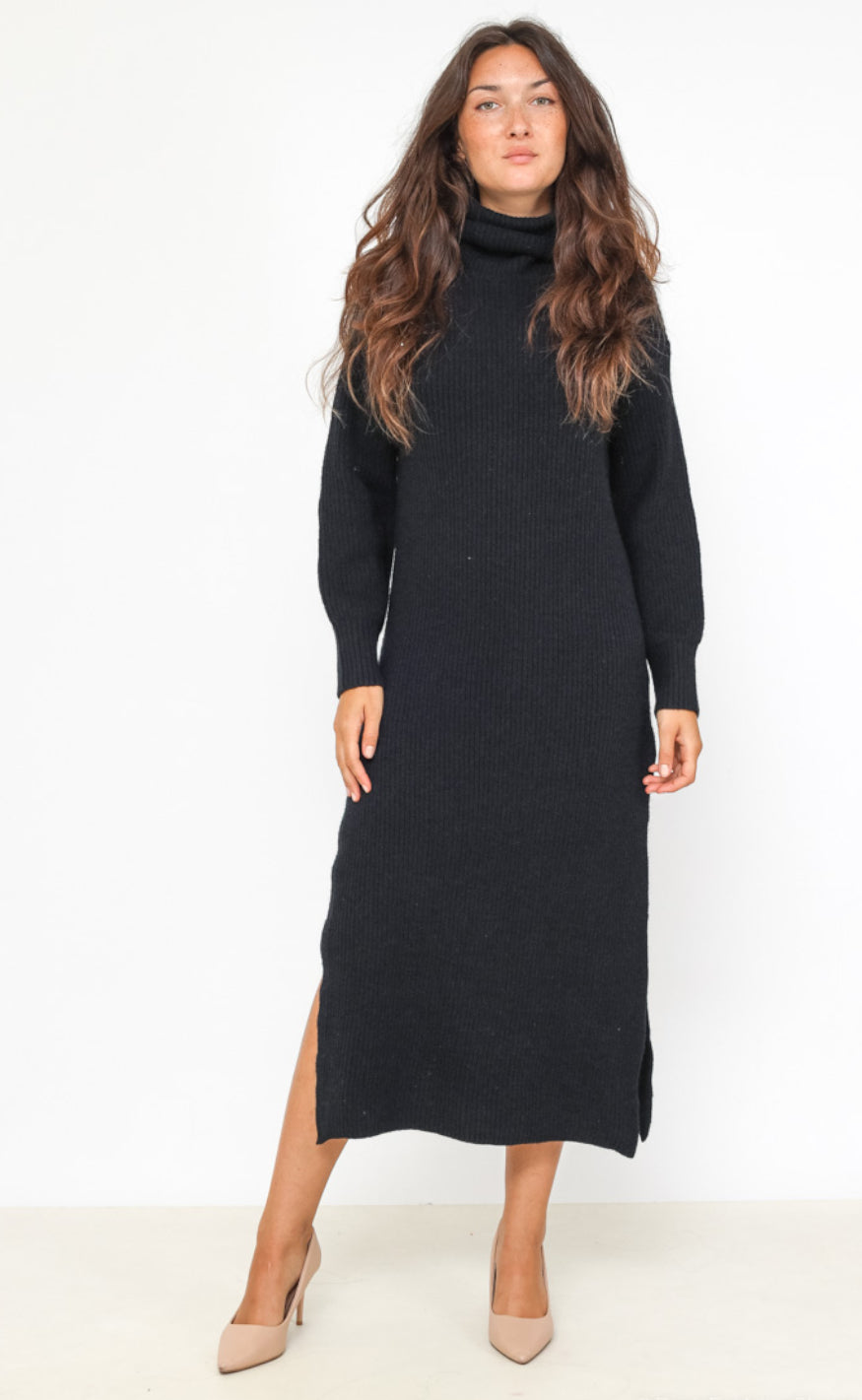 Kjole Vivi Knit Black Fra Chosen - 51241807