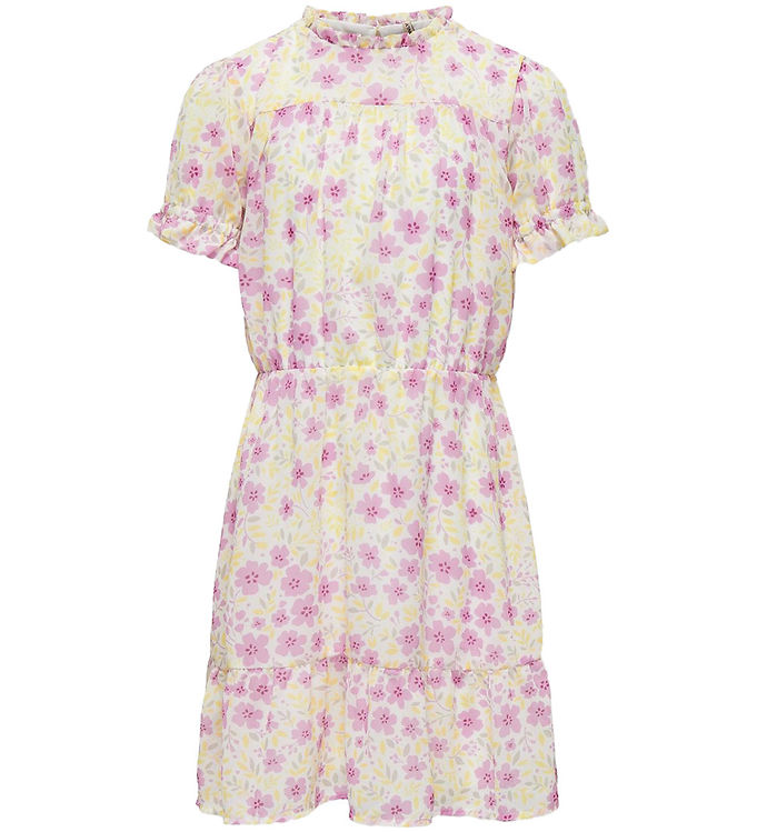Kjole Kogamanda Cloud Dancer M Blomster Fra Kids Only - 5715518798244