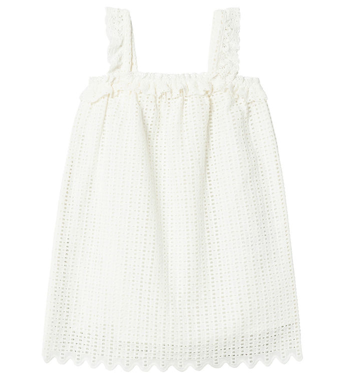 Kjole Nmfjulianne Coconut Milk M Hulmønster Fra Lil Atelier - 5715513162378