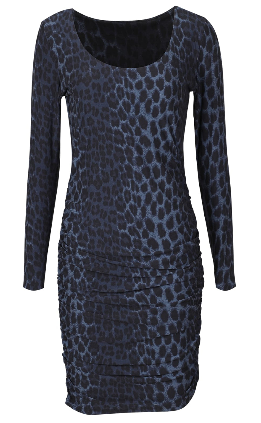 Liberte Kjole Alma Dusty Navy Leo Fra Libert&# ; - 5707085573744