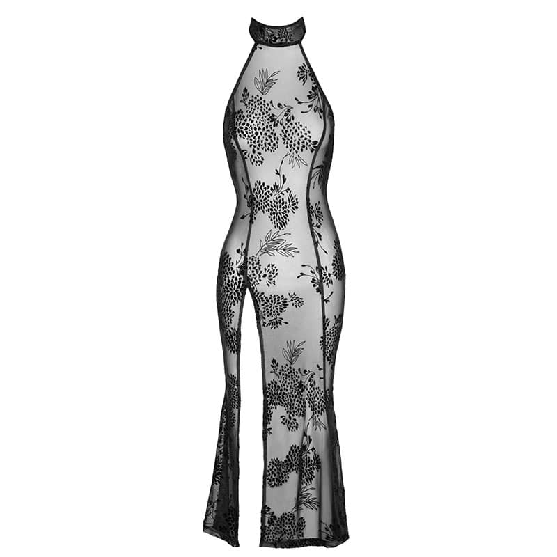 Lang Tyl Kjole Med Broderi M Fra Noir Handmade - 5903050108335