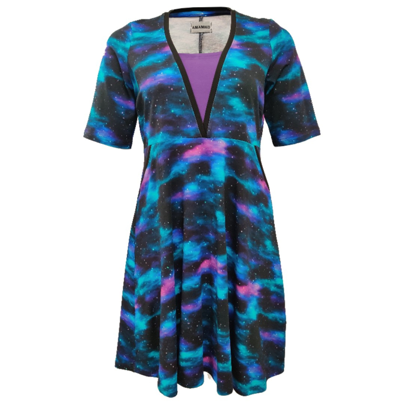 Plus Size Kjole - Ama Northern Lights