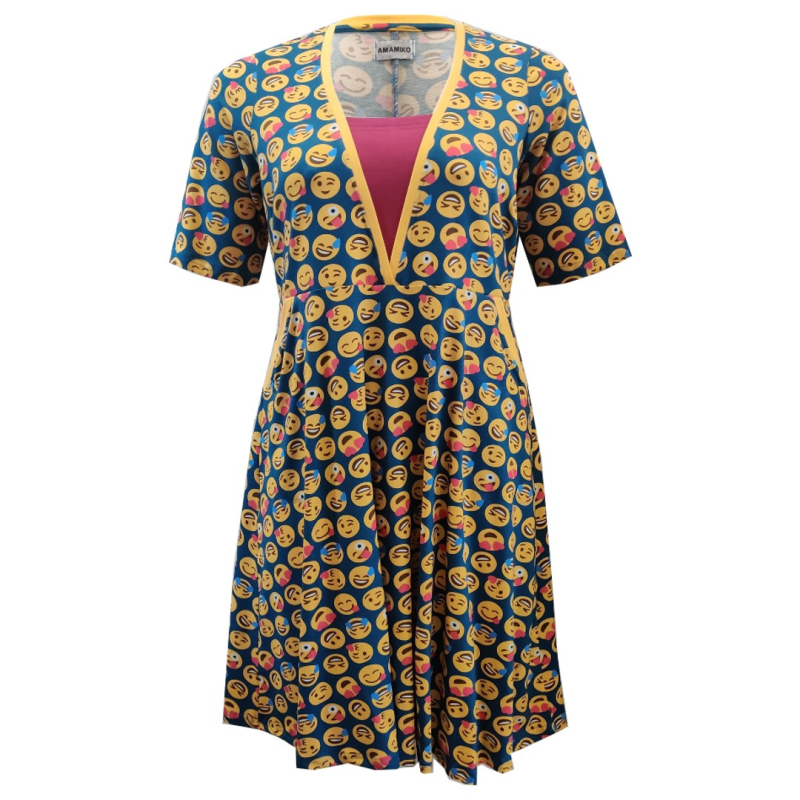 Plus Size Kjole - Ama Smiley