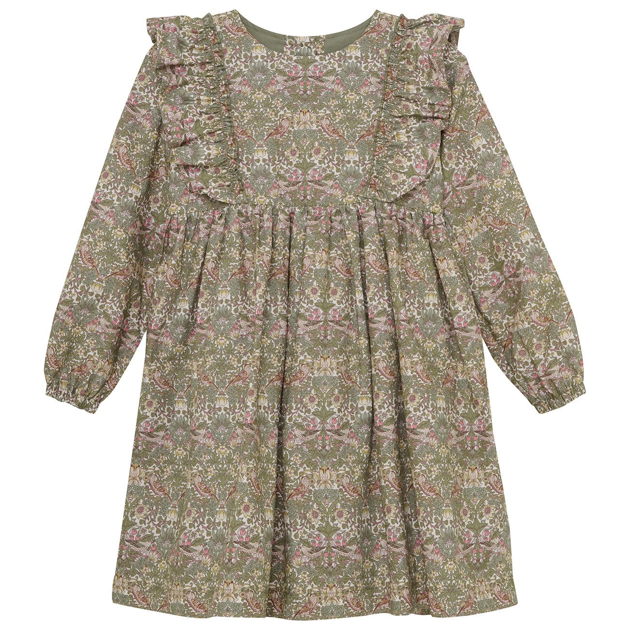 Deep Lichen Green Kjole Liberty Fabric Str 92 Fra Huttelihut - 5714999665274
