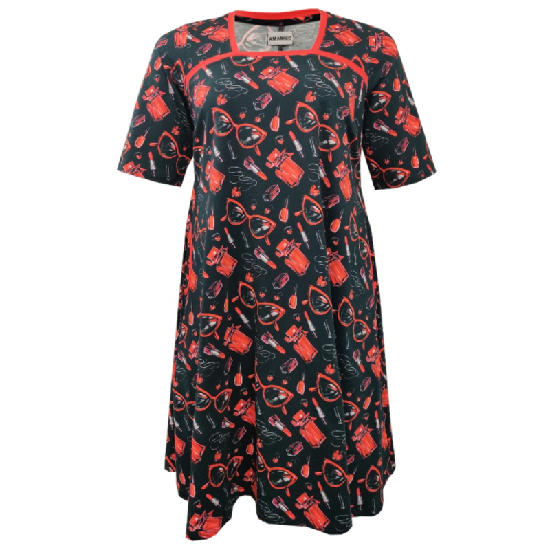 Plus Size Kjole - Tokyo Red Lipstick