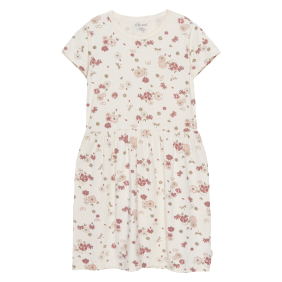 Kjole I Bambus Blomster Rose Cloud 100 Fra Celavi - 5714999073000